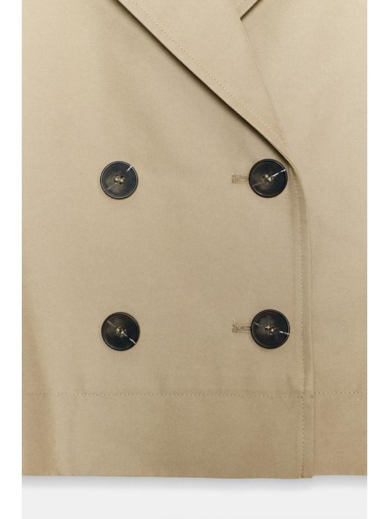 Zara Short Trench With Rolled Sleeves — image 6 of 6